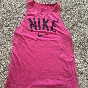 Hot pink Nike tank top